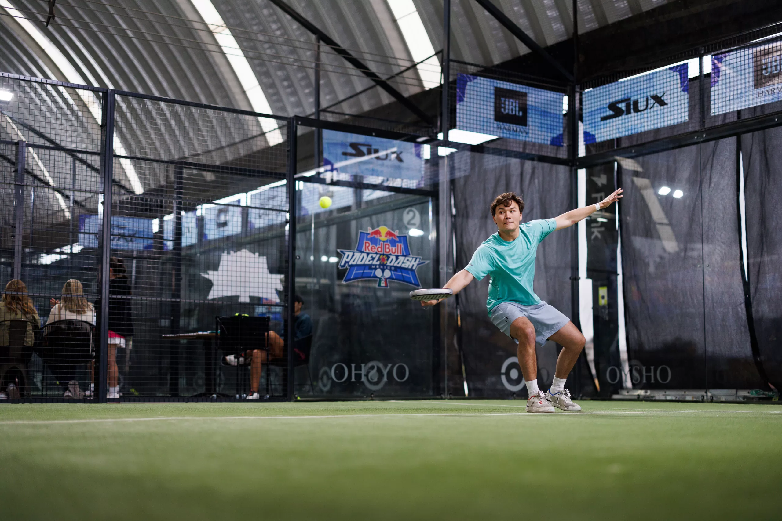Participant performs at the Red Bull Padel Dash National Final in Mexico City, Mexico on September 7, 2024. // Jose Duch / Red Bull Content Pool // SI202409101054 // Usage for editorial use only //