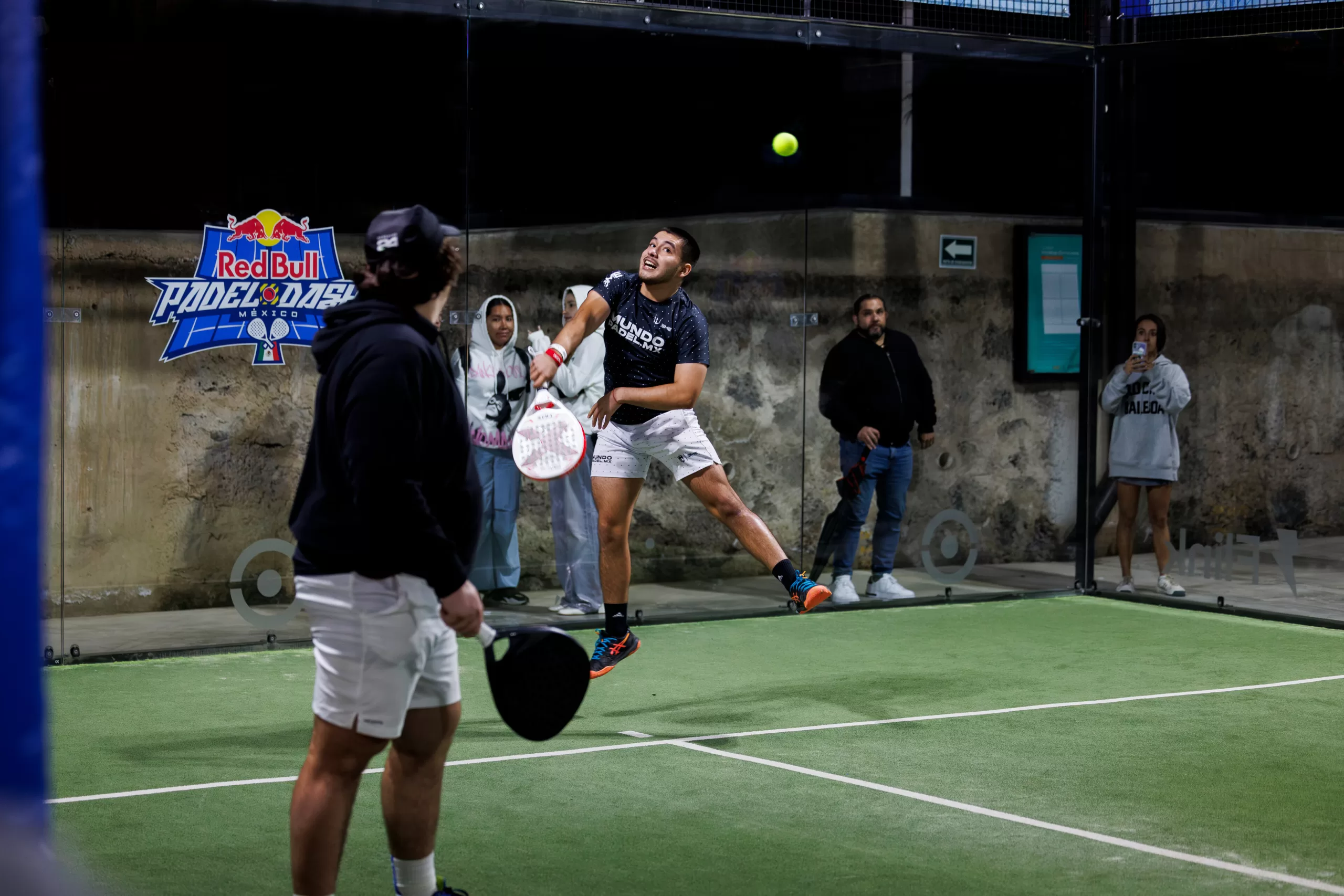 Participants perform at the Red Bull Padel Dash National Final in Mexico City, Mexico on September 7, 2024. // Jose Duch / Red Bull Content Pool // SI202409101059 // Usage for editorial use only //